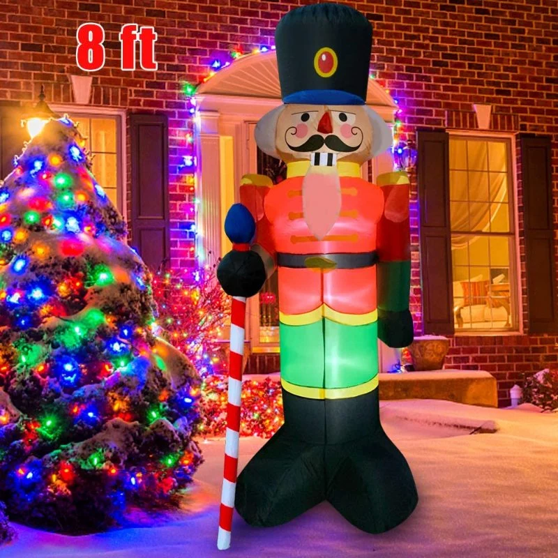 Inflatable Giant Christmas Nutcracker Holiday Inflatables Outdoor