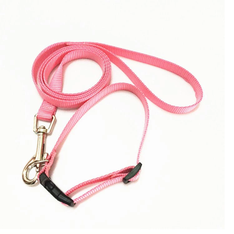 Wholesale Dog Harness Adjustable Pet Training Collar Pet Supply Christmas Products Nylon Polyester Coated Retractable Dog Training Lead Leather Rope Leash