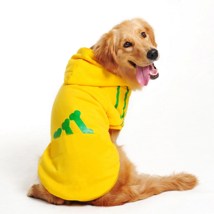 Small Large Dog Golden Retriever Fleece Hoodies Clothes Pet Accessories